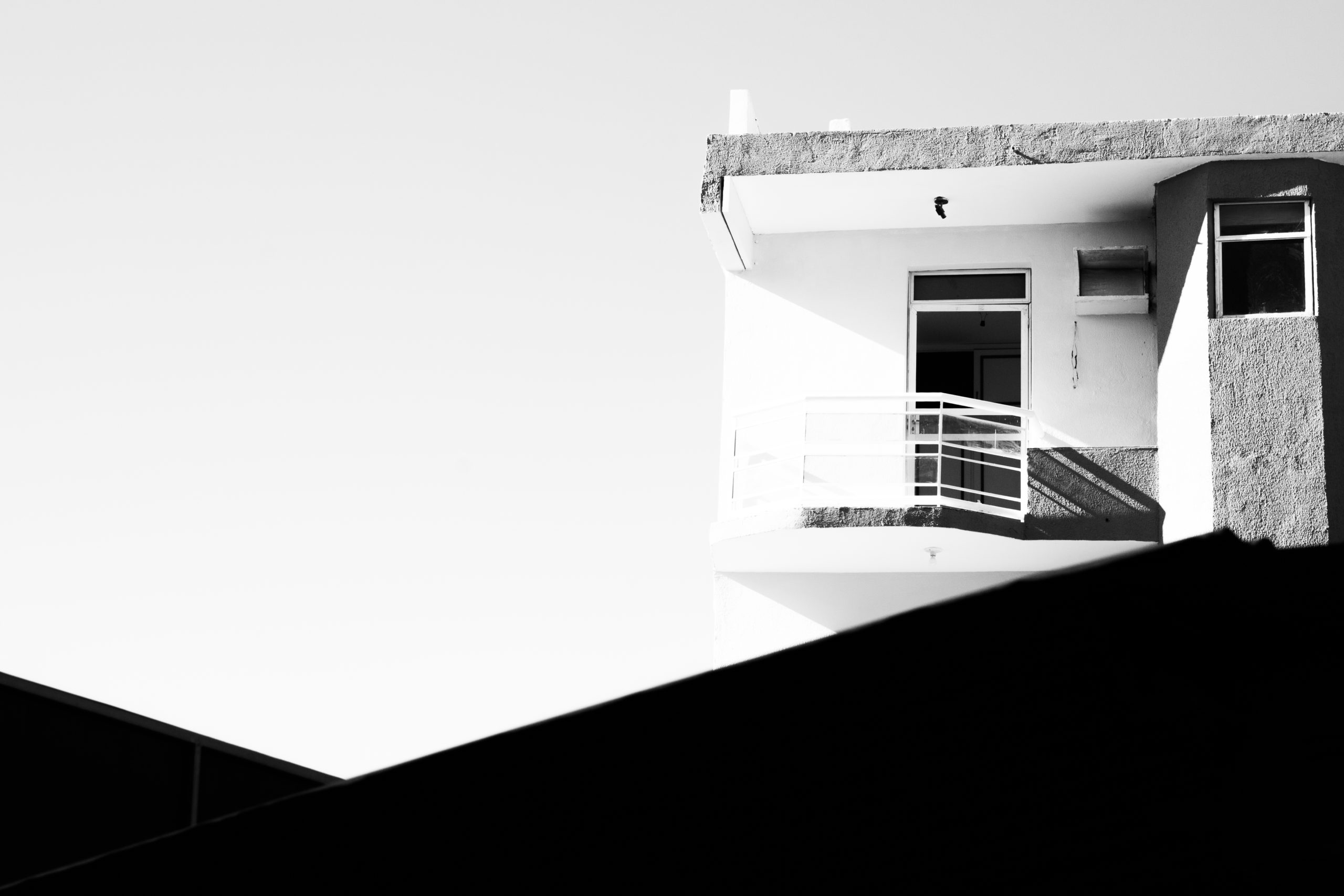 prédio foto em preto e branco